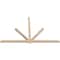Ekena Millwork Kennewick Smooth Timber Gable Bracket, Douglas Fir, 108"W x 68"H x 3 1/2"D x 3 1/2"F, 15/12 Pitch GBW108X68X0404KEN00SDF - alternate 3